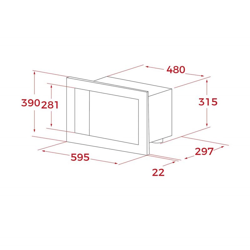 Teka MB 620 BI WH Ankastre Mikrodalga Fırın