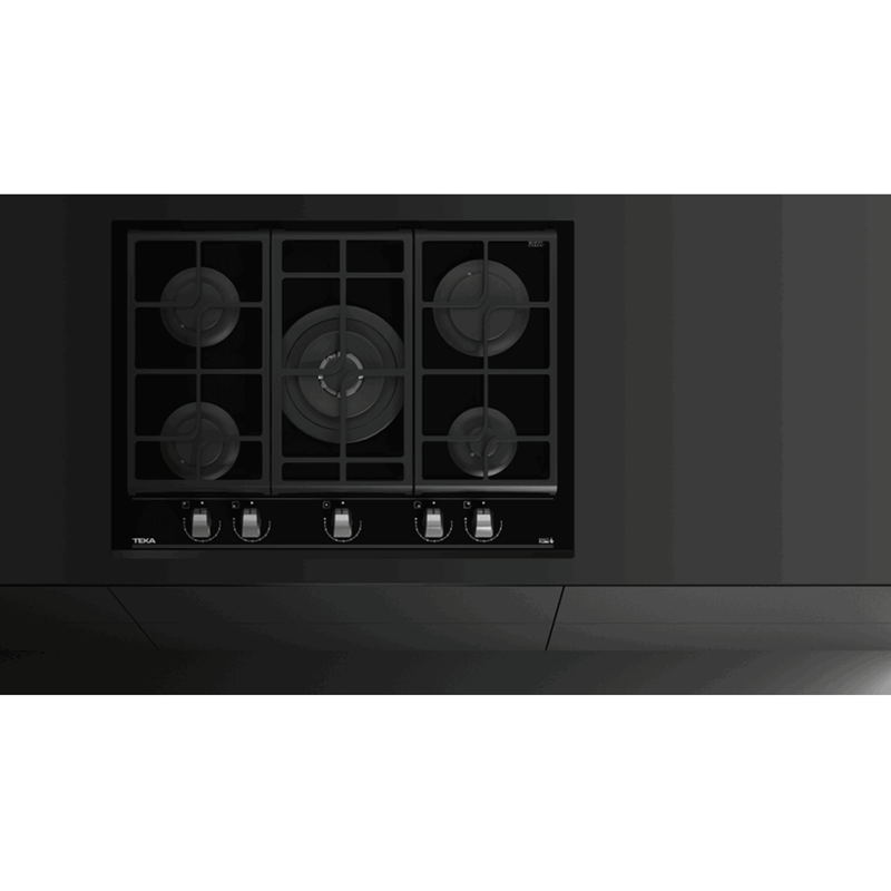 Teka GZC 75330 XBC BK (E4) ExactFlame Teknolojili Cam Gazlı Ocak