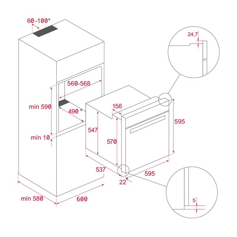 Teka HLB 8600 ST Gri Ankastre Fırın