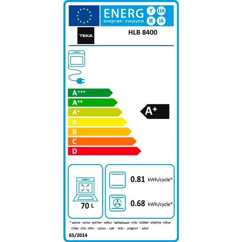 Teka HLB 8400 BK Siyah Ankastre Fırın