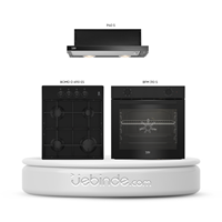 Beko Yeni Süper Fırsat Siyah Ankastre Set (P 40 S + BFM 310 S + BOMD D 6110 ES)