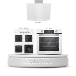 Beko Kare Ocaklı Beyaz Ankastre Set (BDE 6062 B + BFC 430 B + BOCD K 6510 EWB)