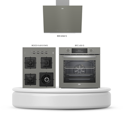 Beko Kare Ocaklı Gri Ankastre Set (BDE 6062 G + BFC 430 G + BOCD K 6510 EWG)
