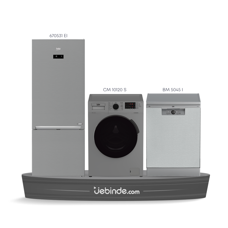 Beko 3 lü Bahar Çeyiz Paketi-6 (670531 EI + CM 10120 S + BM 5045 I)