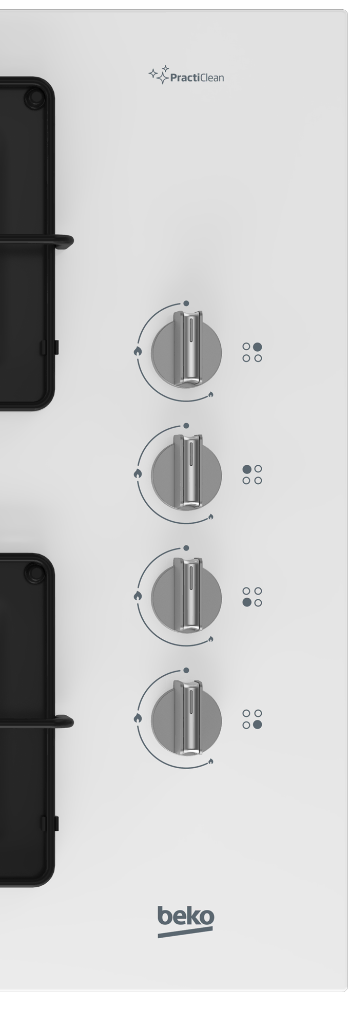 Beko BOCD K 6510 EB Gazlı Cam Tablalı Ocak