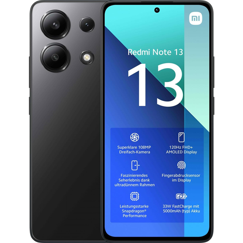 Xiaomi Redmi Note 13 8GB/256GB Akıllı Telefon Siyah