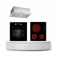 Teka Ankastre Ocaklı Set-14 (HAK 625BK Fırın + TZ 6316 Ankastre Ocak + GFH 55 Aspiratör)