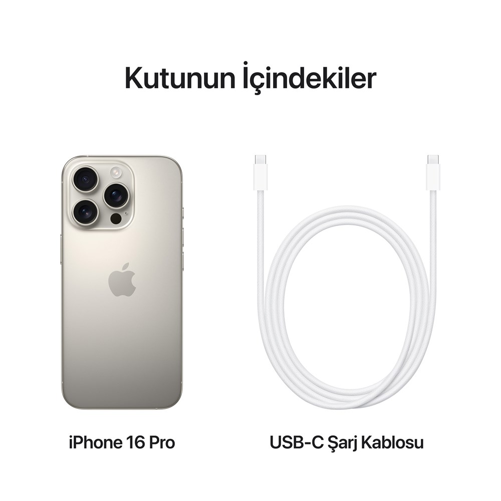 İphone 16 Pro 256 GB Natürel Titanyum | Jebinde
