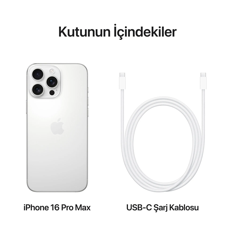 iPhone 16 Pro Max 256 GB Beyaz Titanyum