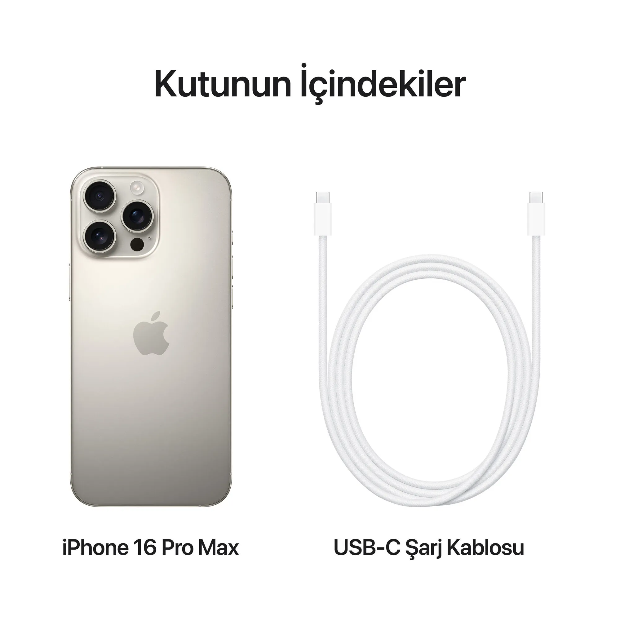iPhone 16 Pro Max 256 GB Natürel Titanyum