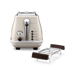 Delonghi Icona Vintage CTOV2103.BG Ekmek Kızartma Makinesi Krem