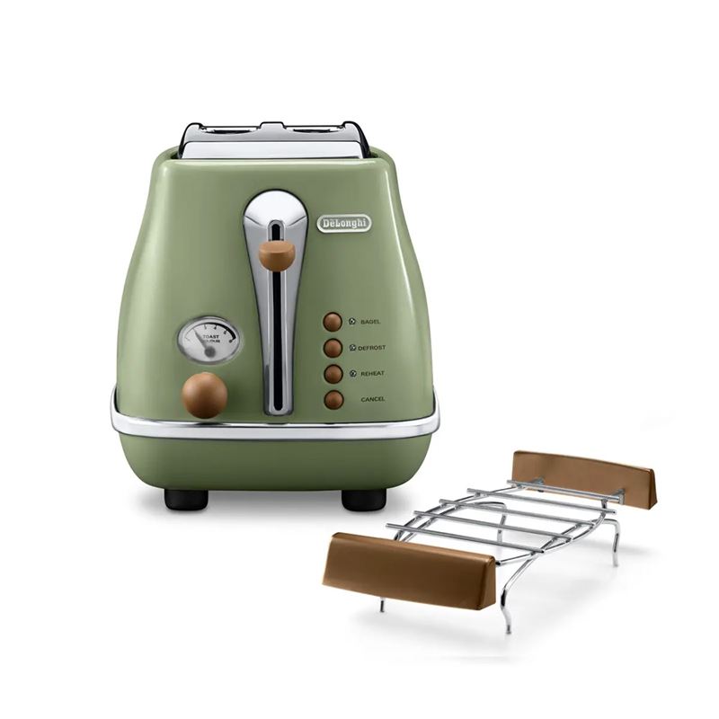 Delonghi Icona Vintage Ekmek Kızartma Makinesi CTOV2103.GR Yeşil