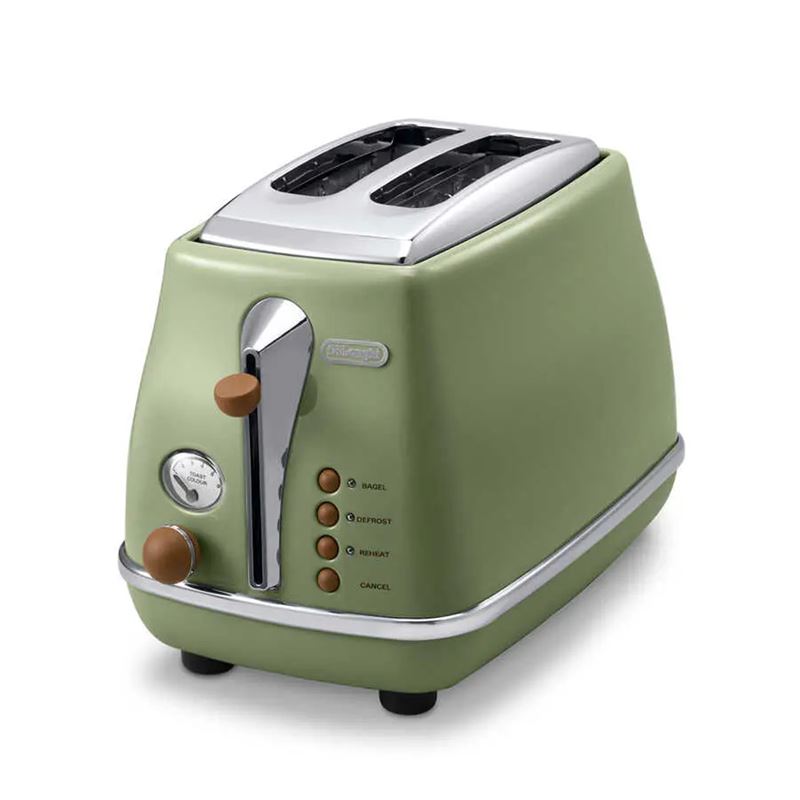 Delonghi Icona Vintage Ekmek Kızartma Makinesi CTOV2103.GR Yeşil