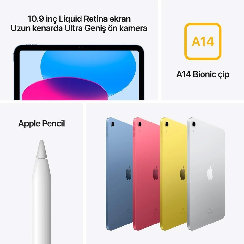 Apple İpad 10. Nesil 64 GB 10.9