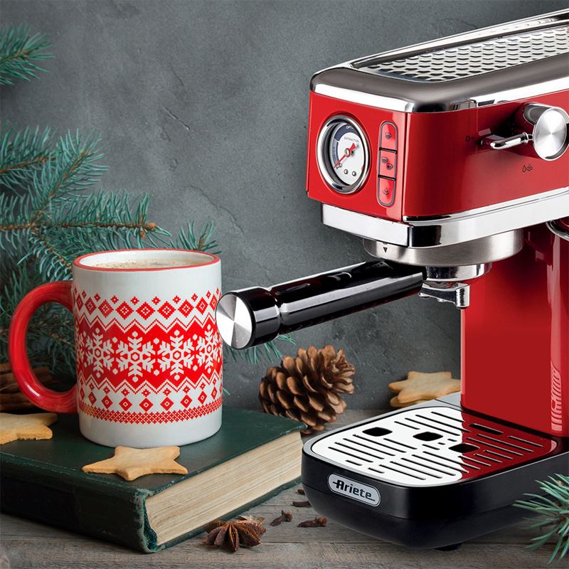 Ariete Moderna Espresso Slim Kahve Makinesi Kırmızı 1381/13