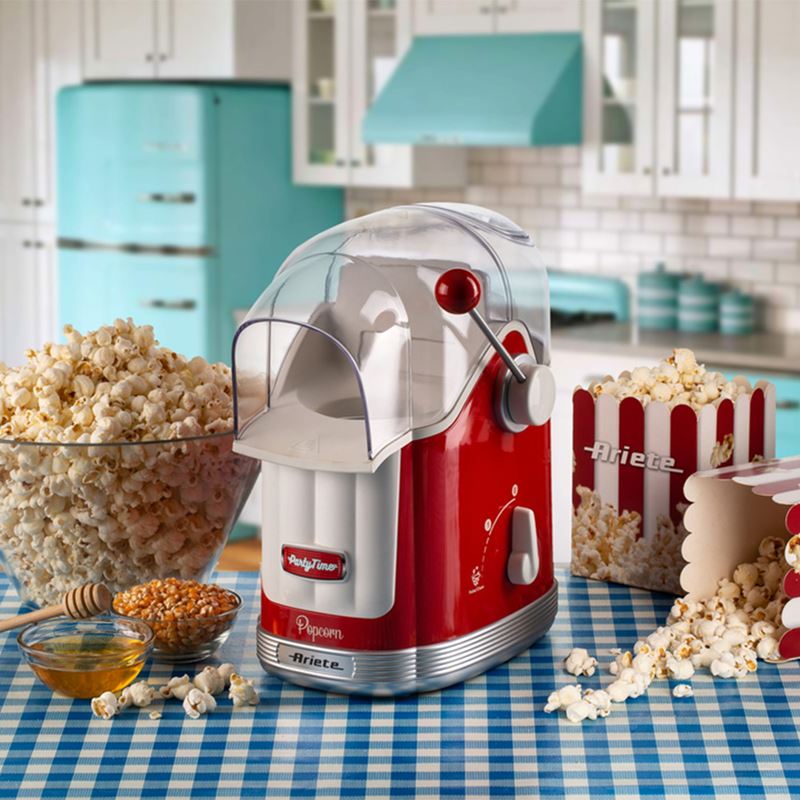 Ariete Party Time Kollu Mısır Patlatma Popcorn Makinesi Kırmızı 2958/00