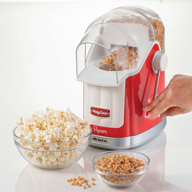 Ariete Party Time Kollu Mısır Patlatma Popcorn Makinesi Kırmızı 2958/00