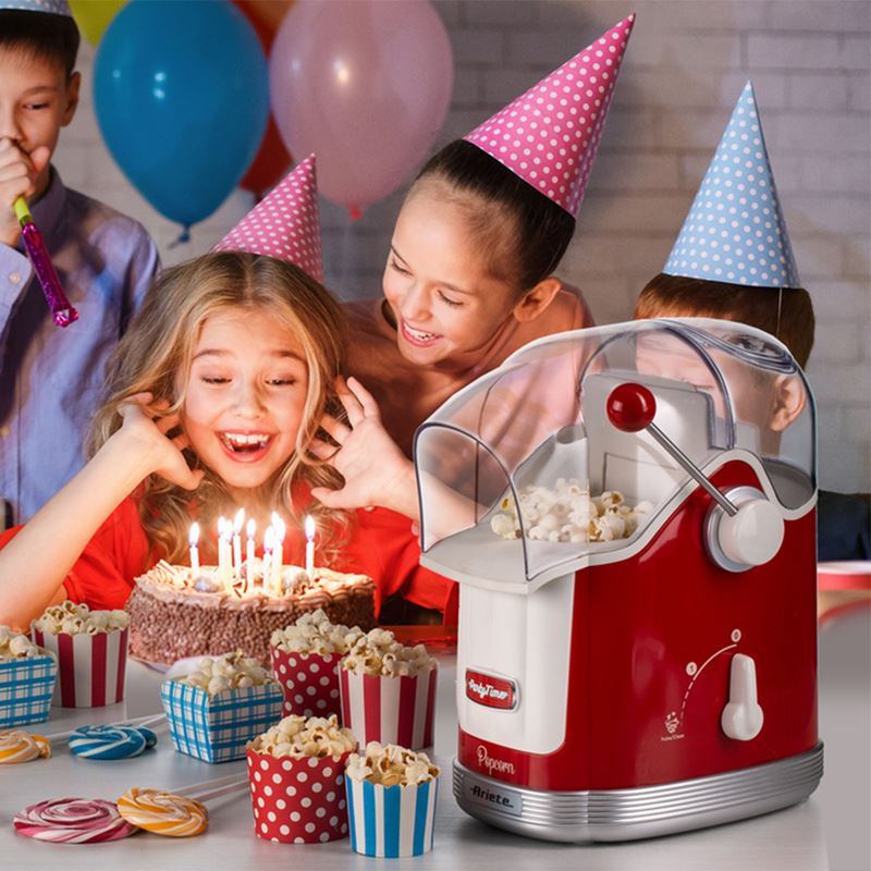 Ariete Party Time Kollu Mısır Patlatma Popcorn Makinesi Kırmızı 2958/00