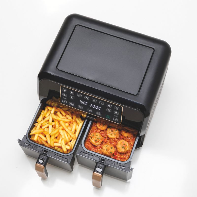 Kenwood Dual Airfryer BK Copper Çift Pişirme Hazneli HFP70.000BK