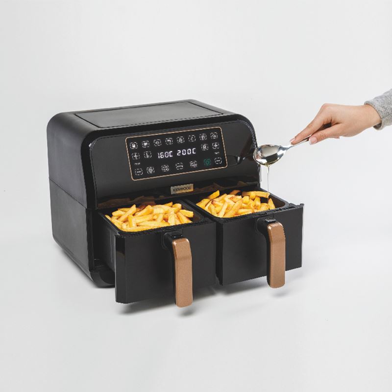 Kenwood Dual Airfryer BK Copper Çift Pişirme Hazneli HFP70.000BK