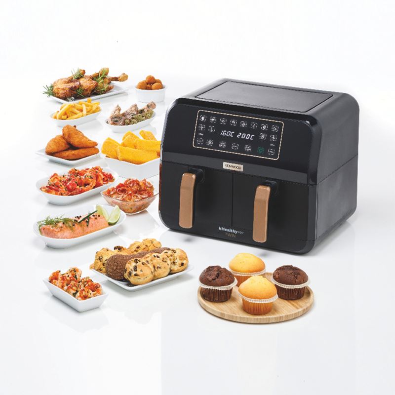 Kenwood Dual Airfryer BK Copper Çift Pişirme Hazneli HFP70.000BK