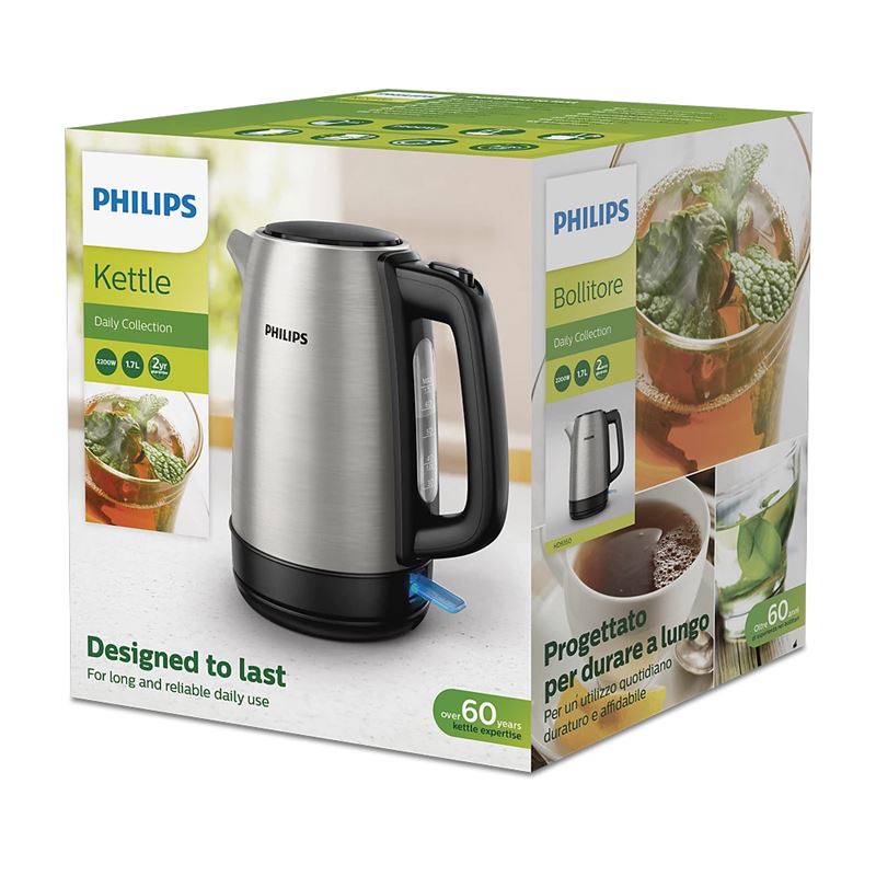 Philips HD9350/90 Daily Collection 2200 W 1.7 L Çelik Kettle