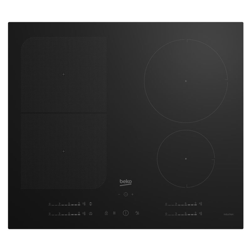 Beko BOI 6020 YS Siyah Cam İndüksiyonlu Ankastre Ocak
