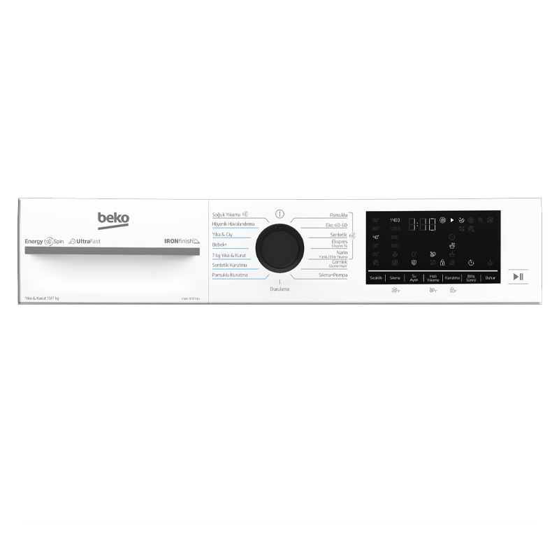Beko CMX 1070 YK I 1200 Devir 10 Kg Kurutmalı Çamaşır Makinesi