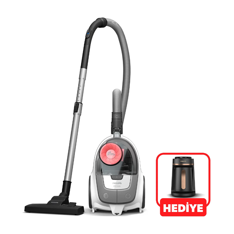 Philips BXA0058/00 Elektrik Süpürgesi Siyah XB2142/10 ve Türk Kahve Makinesi HDA150/61