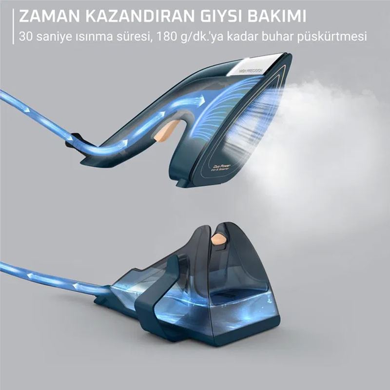 Tefal Duo Power 2in1 1600 W Buharlı Ütü ve Buharlı Düzleştirici