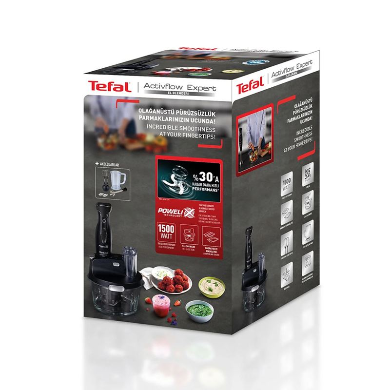 Tefal Powelix Activflow Expert Siyah 1500 W Blender Seti