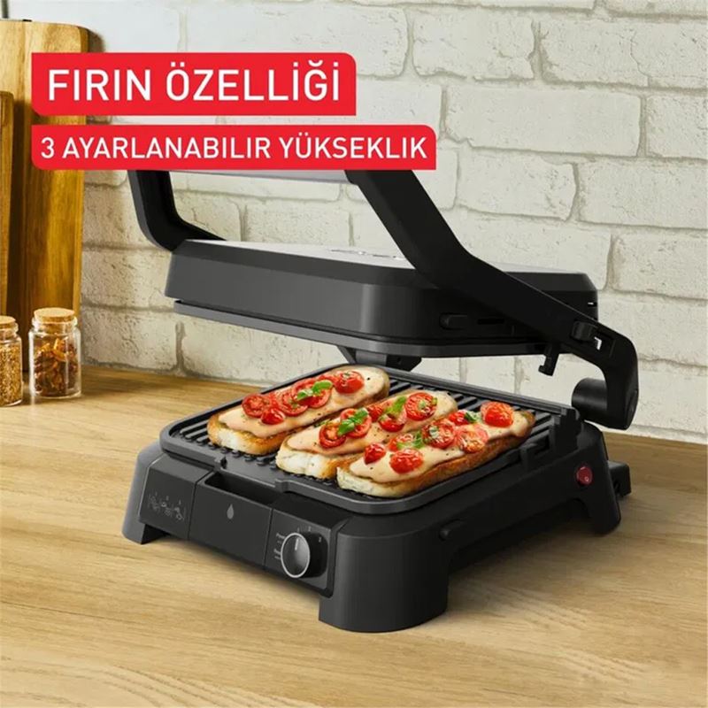 Tefal SuperGrill 3in1 Inox 2000 W Izgara ve Tost Makinesi