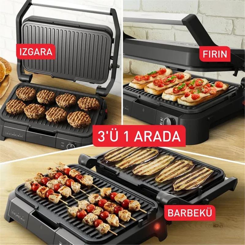 Tefal SuperGrill 3in1 XL 2200 W Izgara ve Tost Makinesi