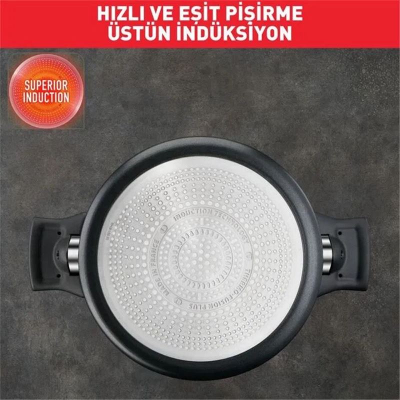 Tefal Titanyum 6X Excellence İndüksiyon Tabanlı 22 cm Sahan