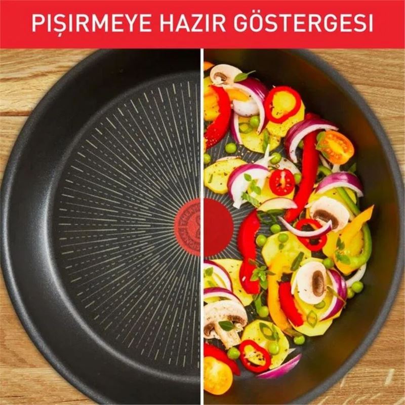 Tefal Titanyum 6X Excellence İndüksiyon Tabanlı 22 cm Sahan