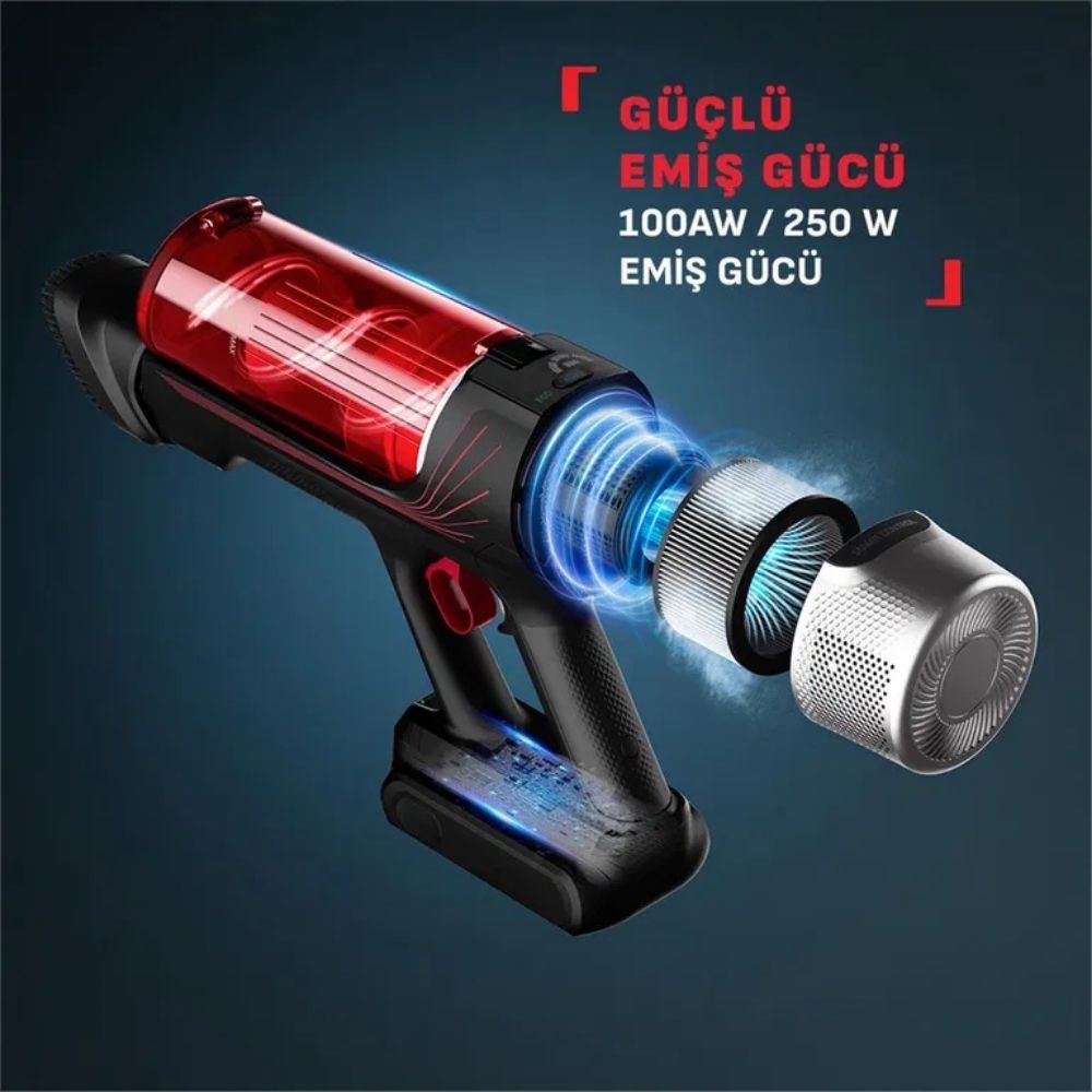 Tefal X-Force Flex 9.60 Animal Care TY2098WO Şarjlı Dikey Süpürge