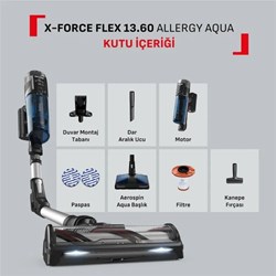 Tefal X-Force Flex 13.60 Allergy Aqua TY9AC Aerospin Şarjlı Dikey Süpürge