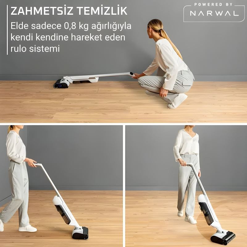 Tefal X-Clean 10 GF7540 Islak Kuru Şarjlı Dikey Süpürge