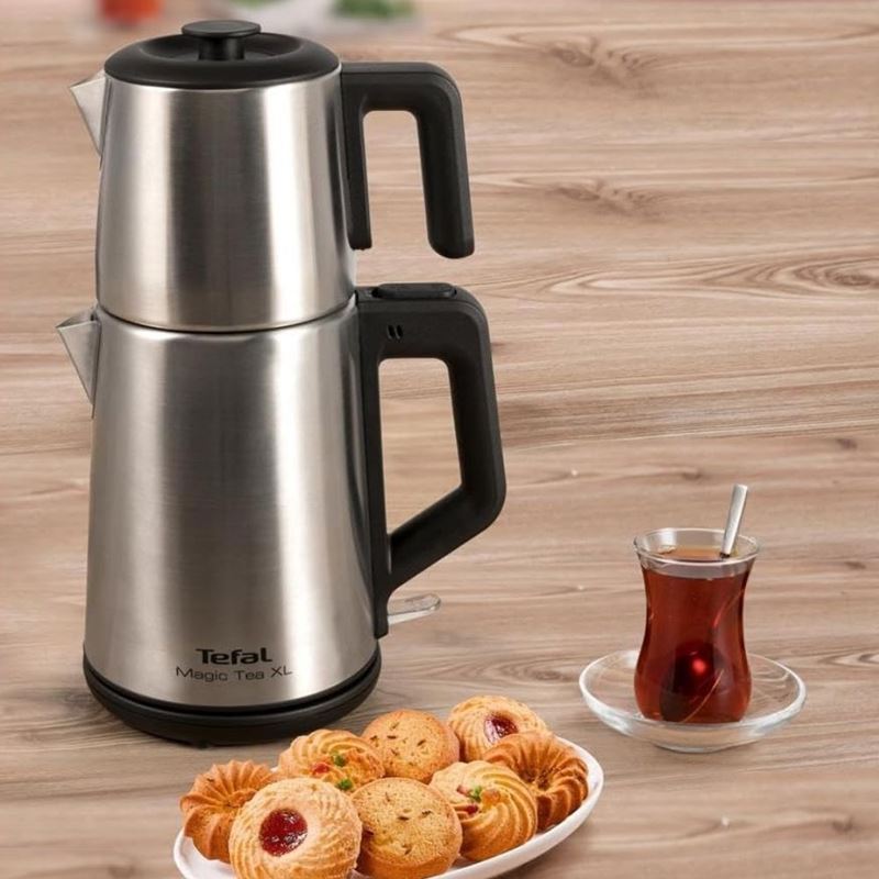 Tefal Magic Tea XL 1650 W Çelik Inox Çay Makinesi