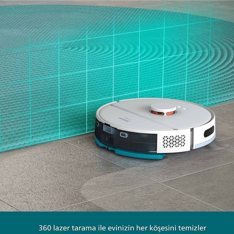 Philips 2000 Serisi XU2100/25 Çöp İstasyonlu Akıllı Robot Süpürge