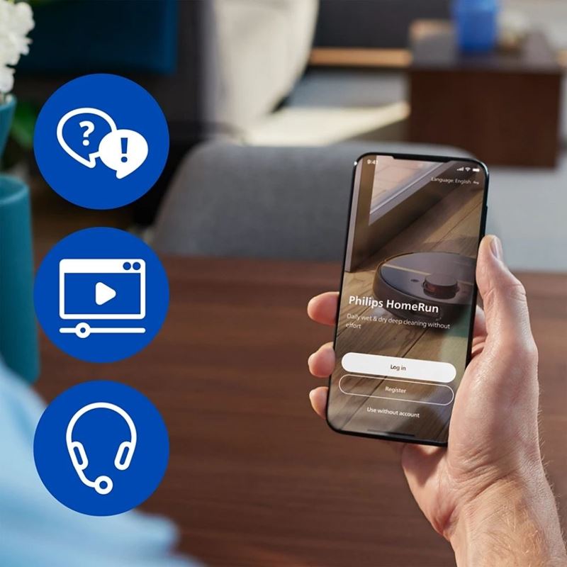 Philips HomeRun 5000 Serisi XU5100/20 Çöp İstasyonlu Akıllı Robot Süpürge