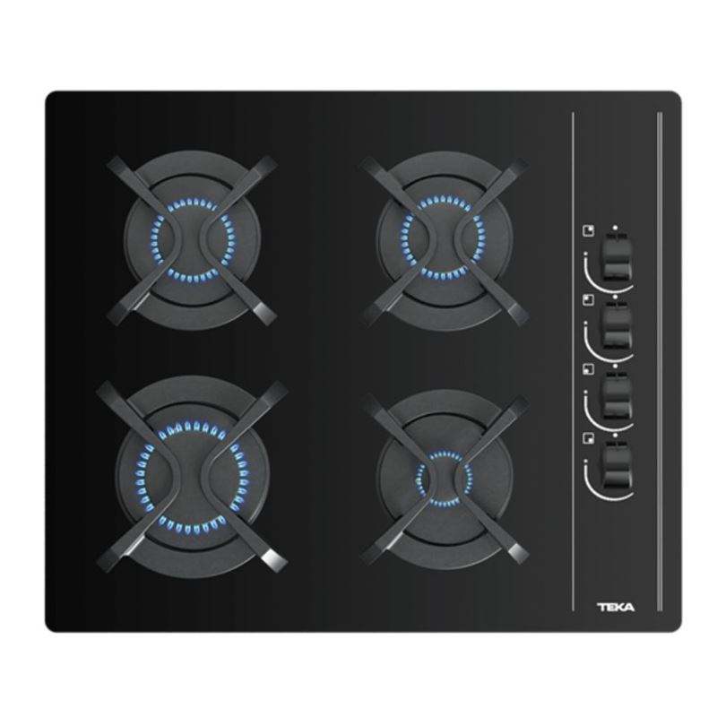 Teka GBC 64002 KBC BK Siyah Cam Ankastre Ocak