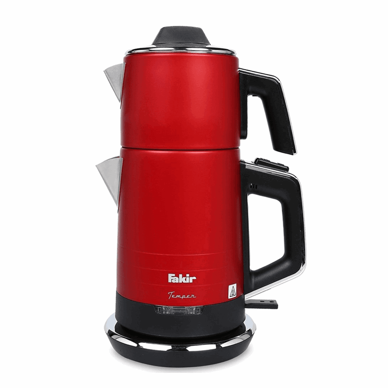Fakir Temper Kırmızı 1800 W Çelik Çay Makinesi