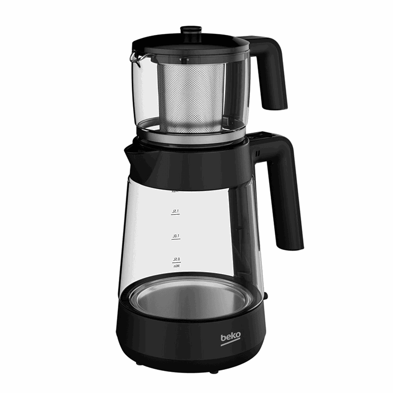 Beko CM 5587 B Floral XL 1900 W Cam Çay Makinesi