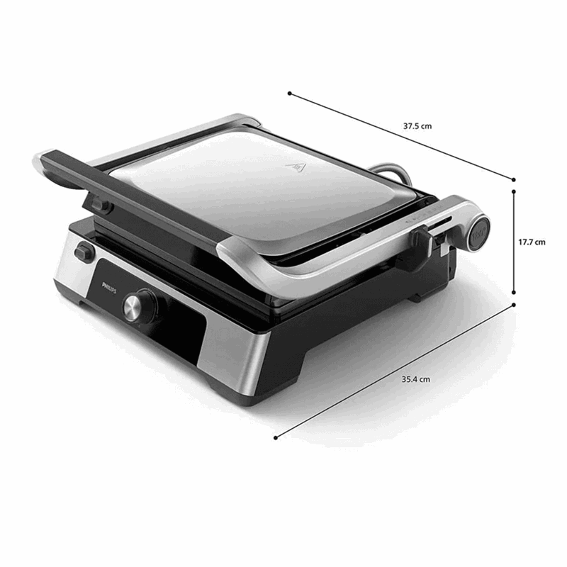 Philips 5000 Serisi Contact Grill HD6301/90 2200 W Tost Makinesi + HD7301/00 1700 W Cam Demlikli Çay Makinesi - BXA0057/00