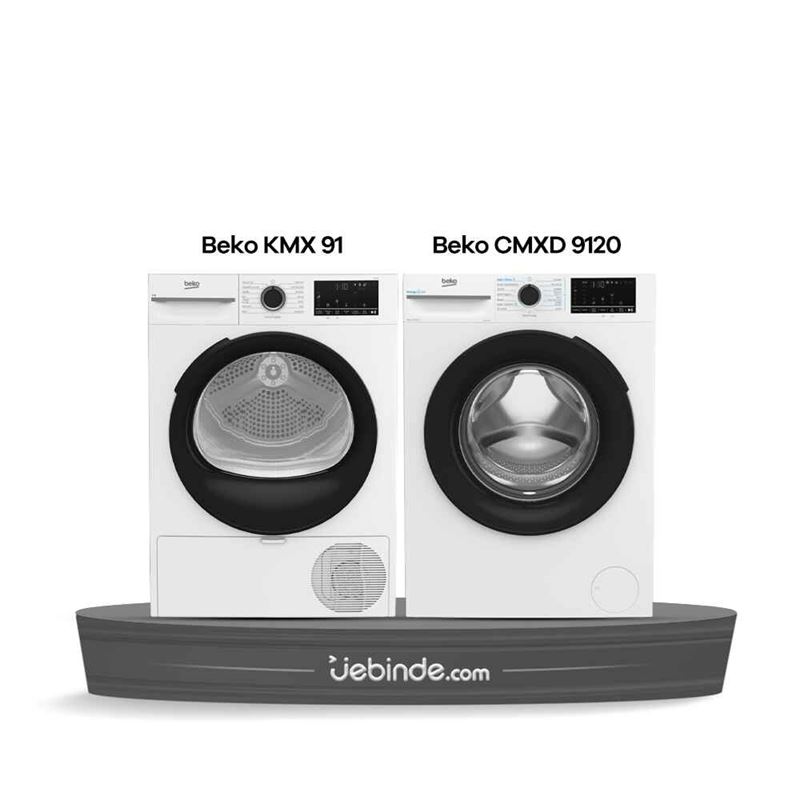 Beko 2 li Çamaşır ve Kurutma Paketi-5 (CMXD 9120 + KMX 91)