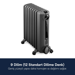 Delonghi Radia S TRRS0920E.G 9 Dilim Yağlı Radyatör