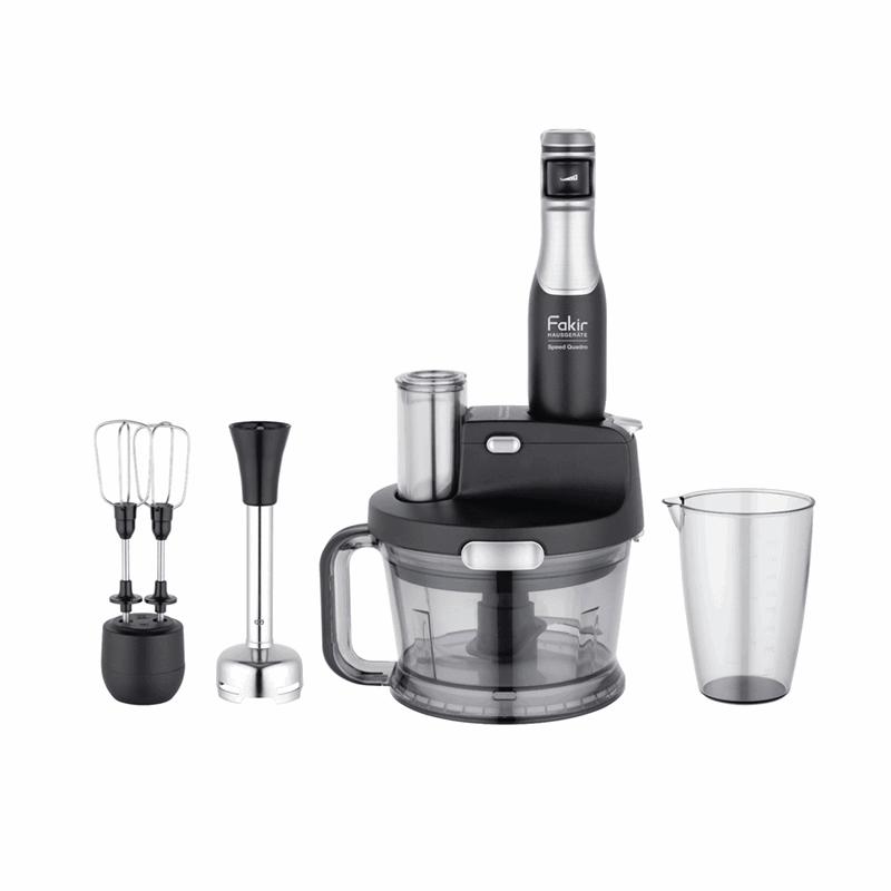 Fakir Speed Quadro Black Silver 1000 W Blender Seti