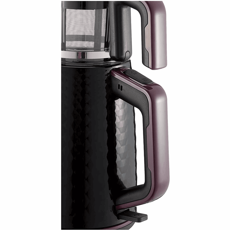 Fakir Tastea Siyah Mor 1650 W Cam Demlikli Çay Makinesi