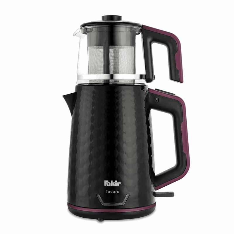 Fakir Tastea Siyah Mor 1650 W Cam Demlikli Çay Makinesi